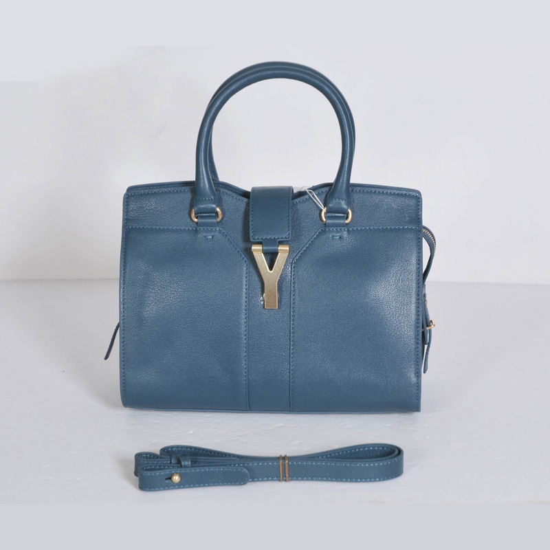 8220 YSL Cabas Chyc Piccola Borsa 8220 Blu royal